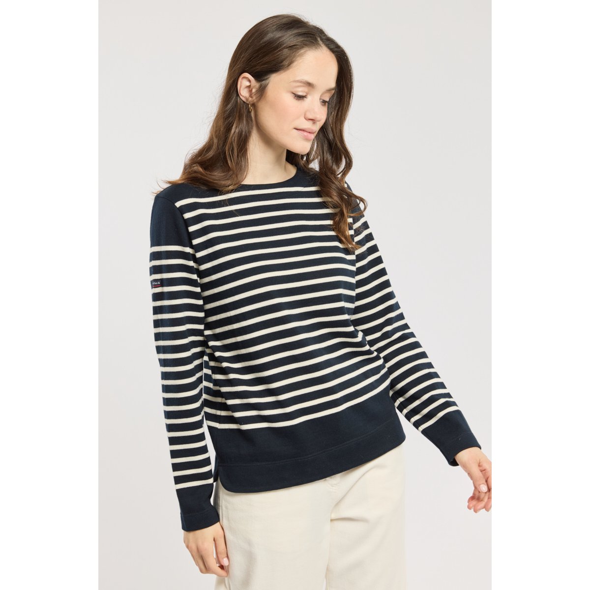 Marinière dos échancré - coton rustique rich navy/nature, ARMOR-LUX