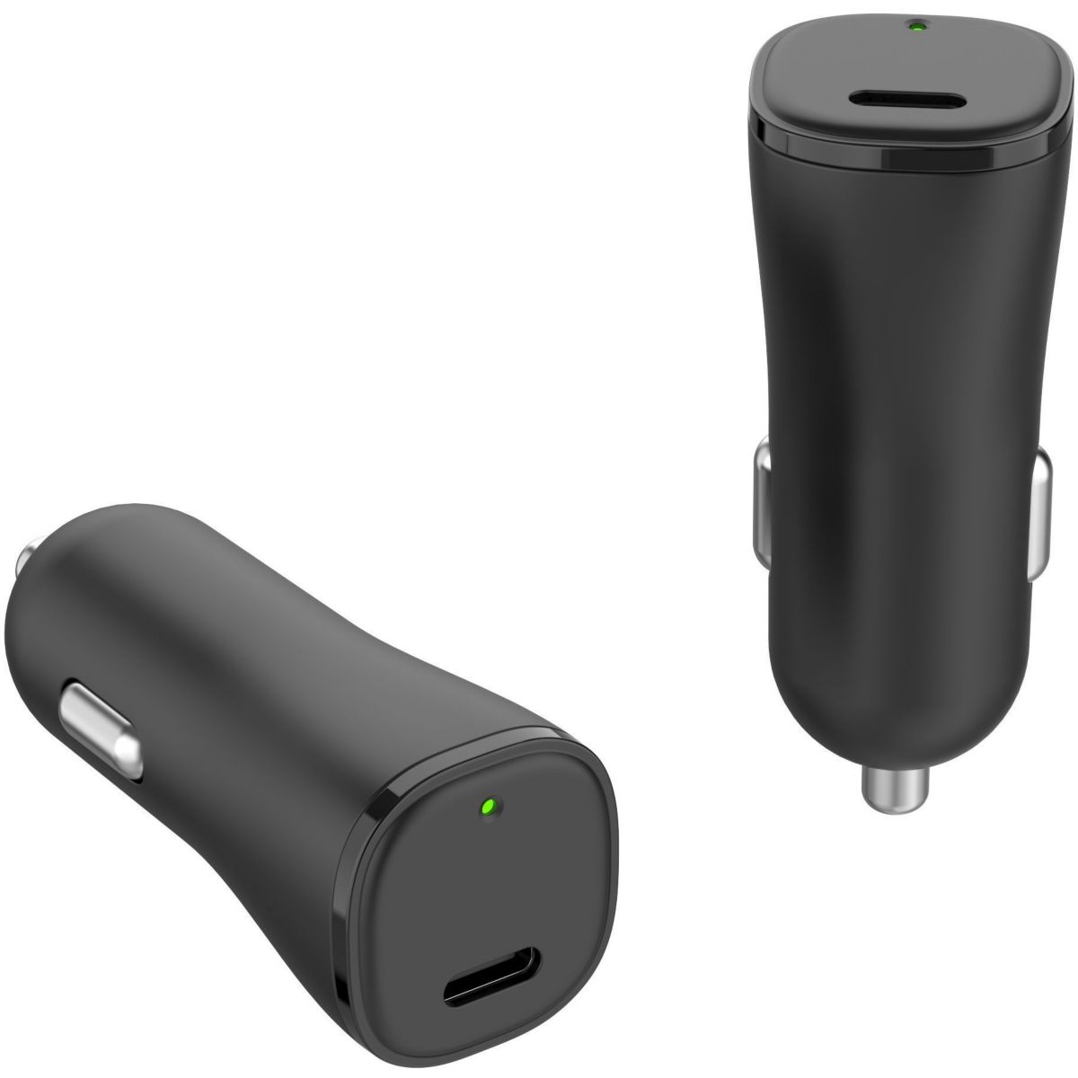 Chargeur allume cigare USB-C 20W Noir noir, ESSENTIEL B