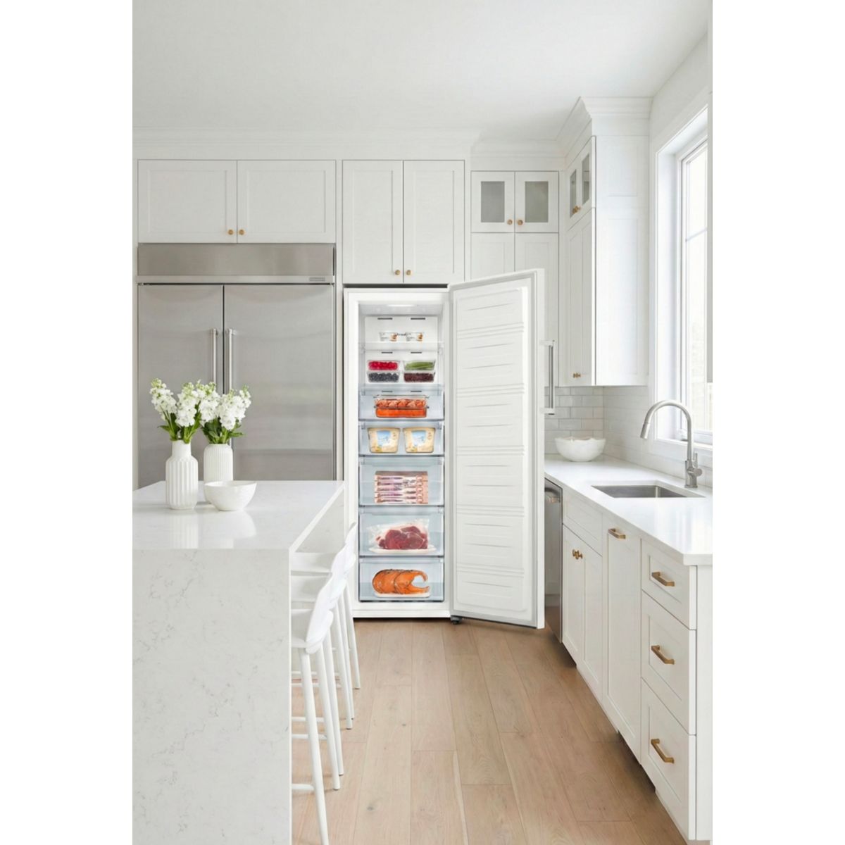 Congélateur armoire ECAV175-60hib1 couleur unique, ESSENTIEL B