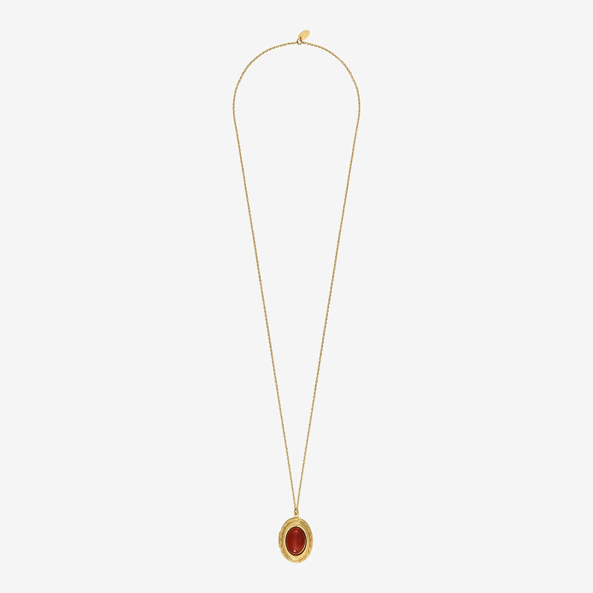 Collier ovale eden n°11 rouge, CAROLINE NAJMAN