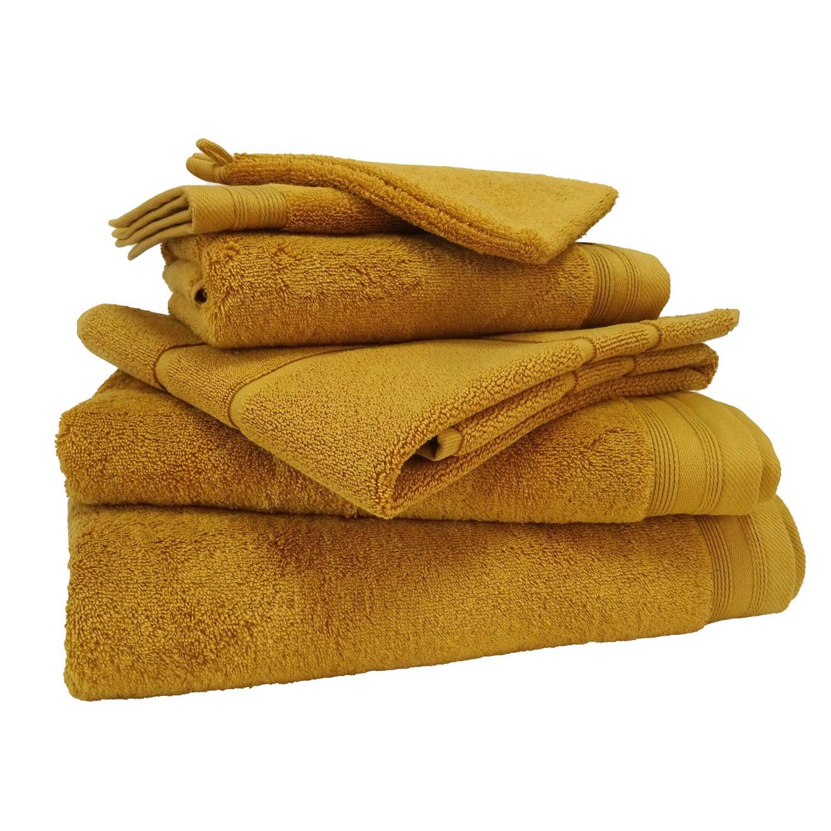 Linge de bain 100% coton peigné - DOUCEUR miel, TRADILINGE