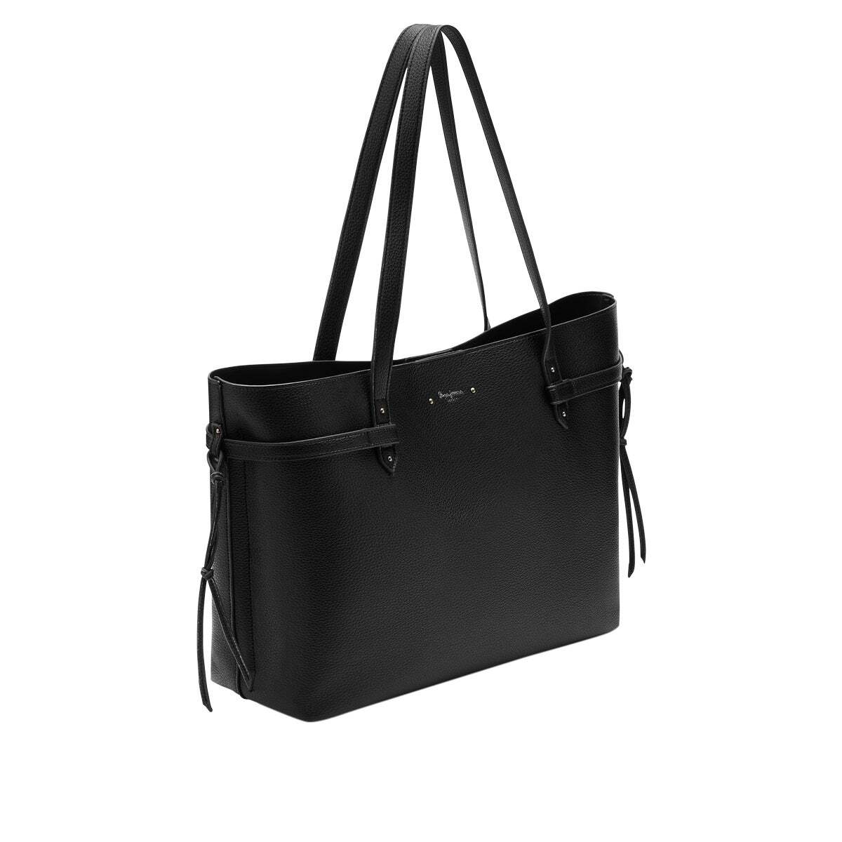 Sac Shopper Effet Cuir noir, PEPE JEANS