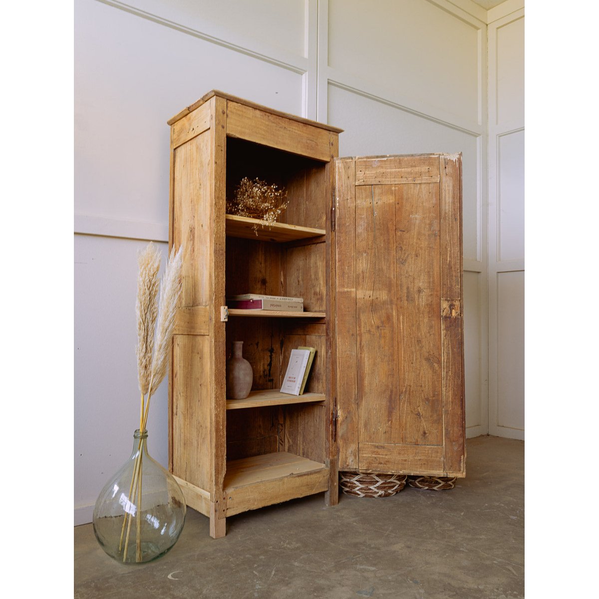 Armoire parisienne façon bonnetière Blandine N°475 - Bon état bois clair, DEBONGOUT