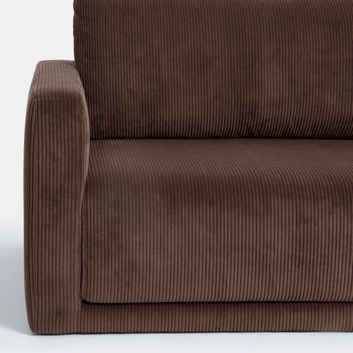 Sofá cama de 2 plazas, pana, Hani chocolate, LA REDOUTE INTERIEURS