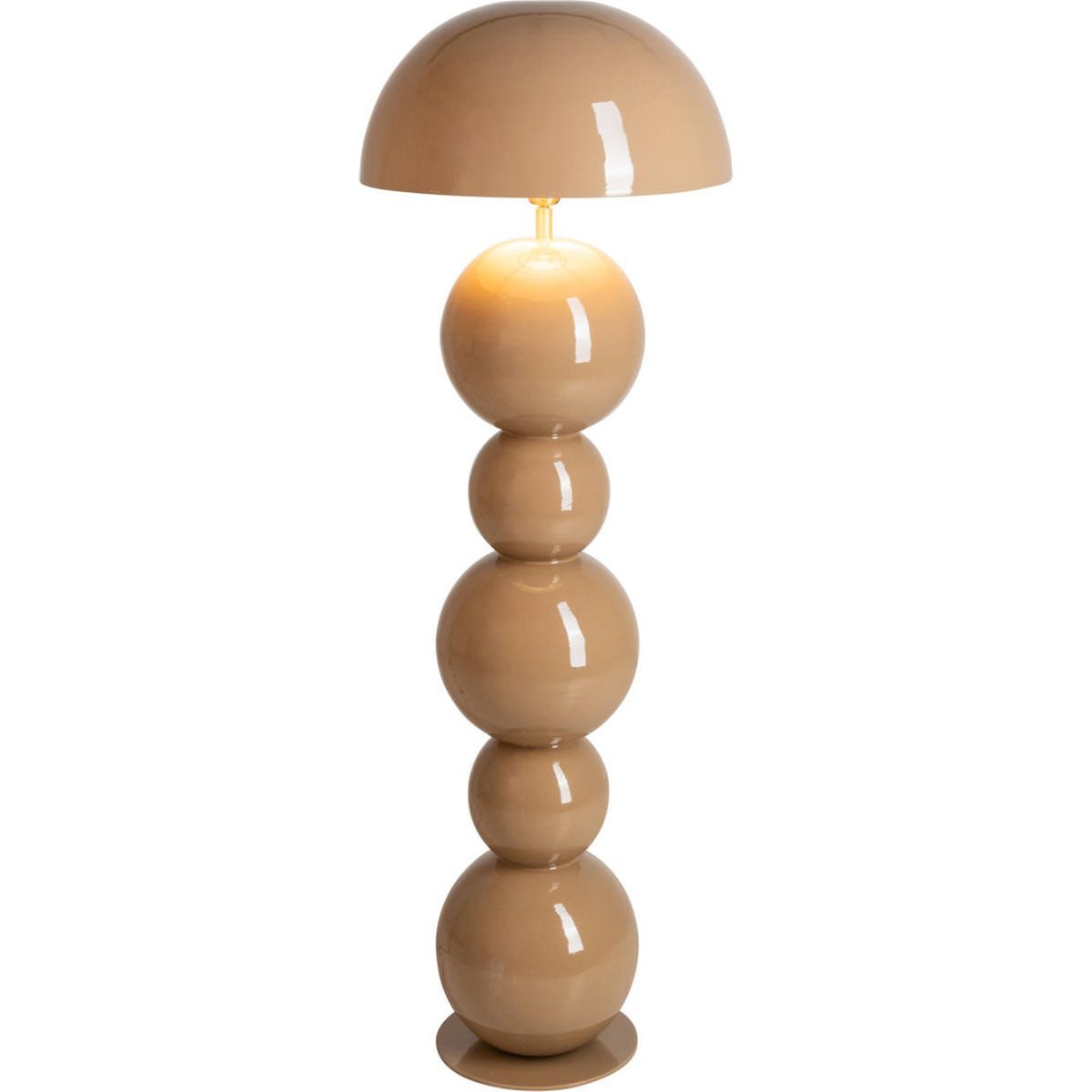Lampadaire en fer au design sculptural mocha mousse, RECOLLECTION