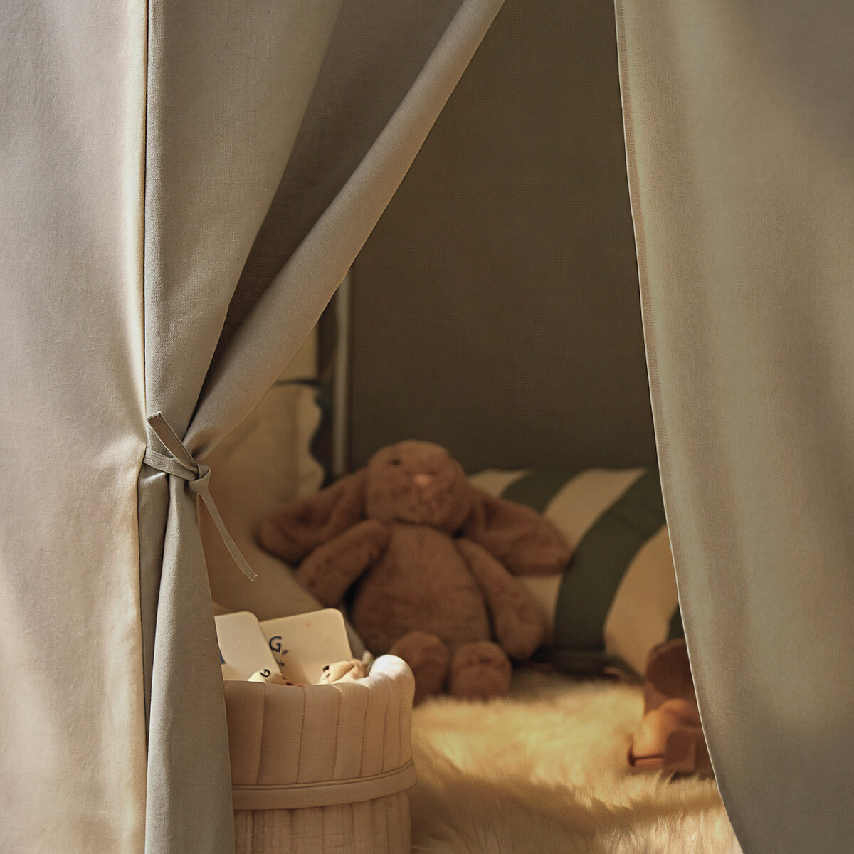 Play Pavilion Cotton Tent blue, CUDDLECO
