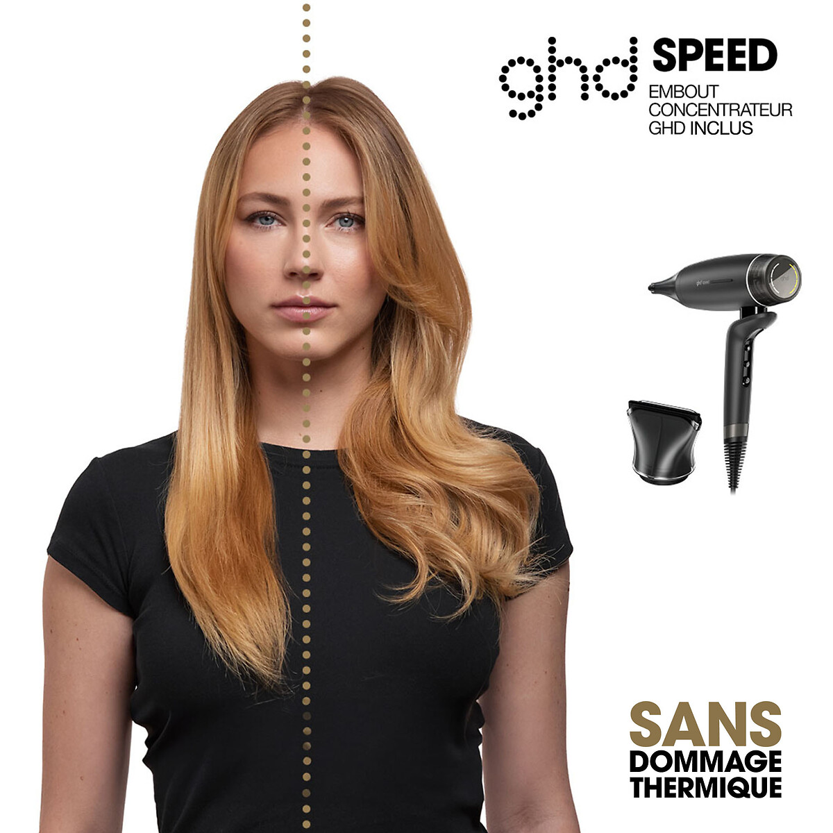 Sèche-cheveux Speed noir mat, GHD