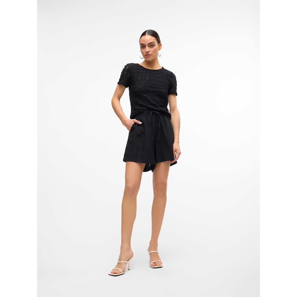 Short noire - black, VERO MODA