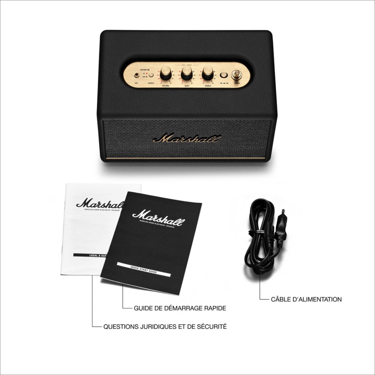 Enceinte résidentielle Acton III Noir noir, MARSHALL
