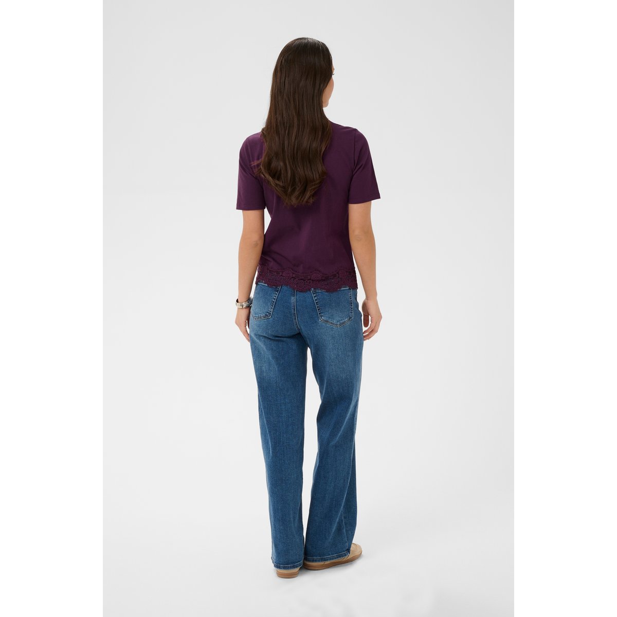 T-shirt à manches courtes violet blackberry wine, KAFFE