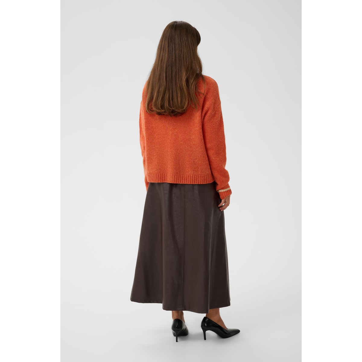 Pullover tricoté orange mecca orange melange, CULTURE