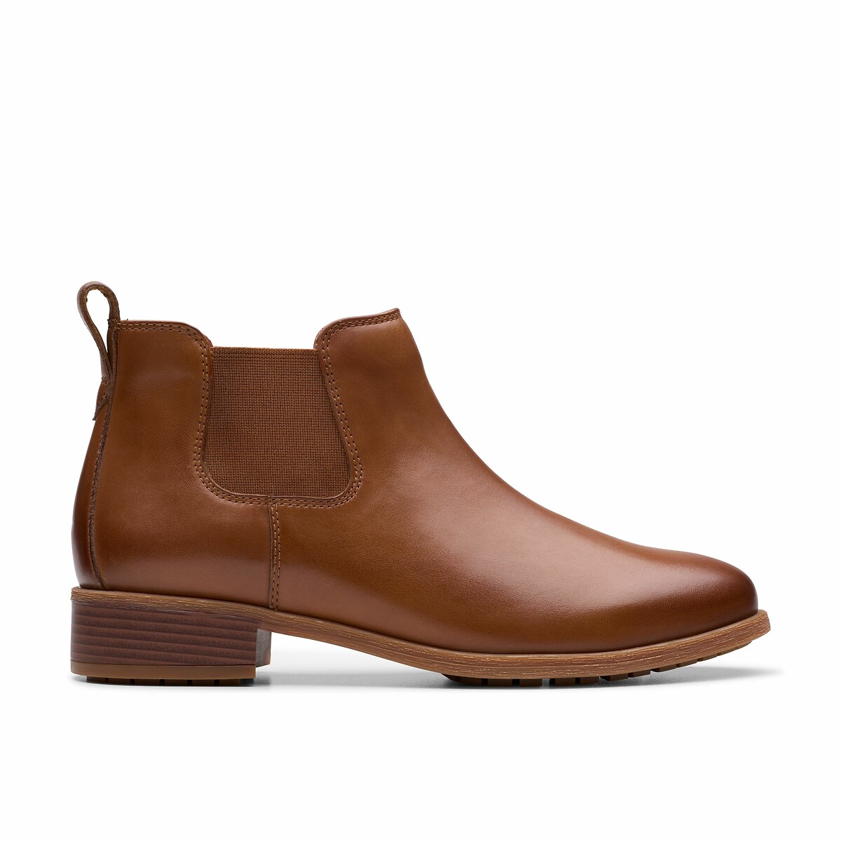 Bottines chelsea en cuir Havisham tan, CLARKS