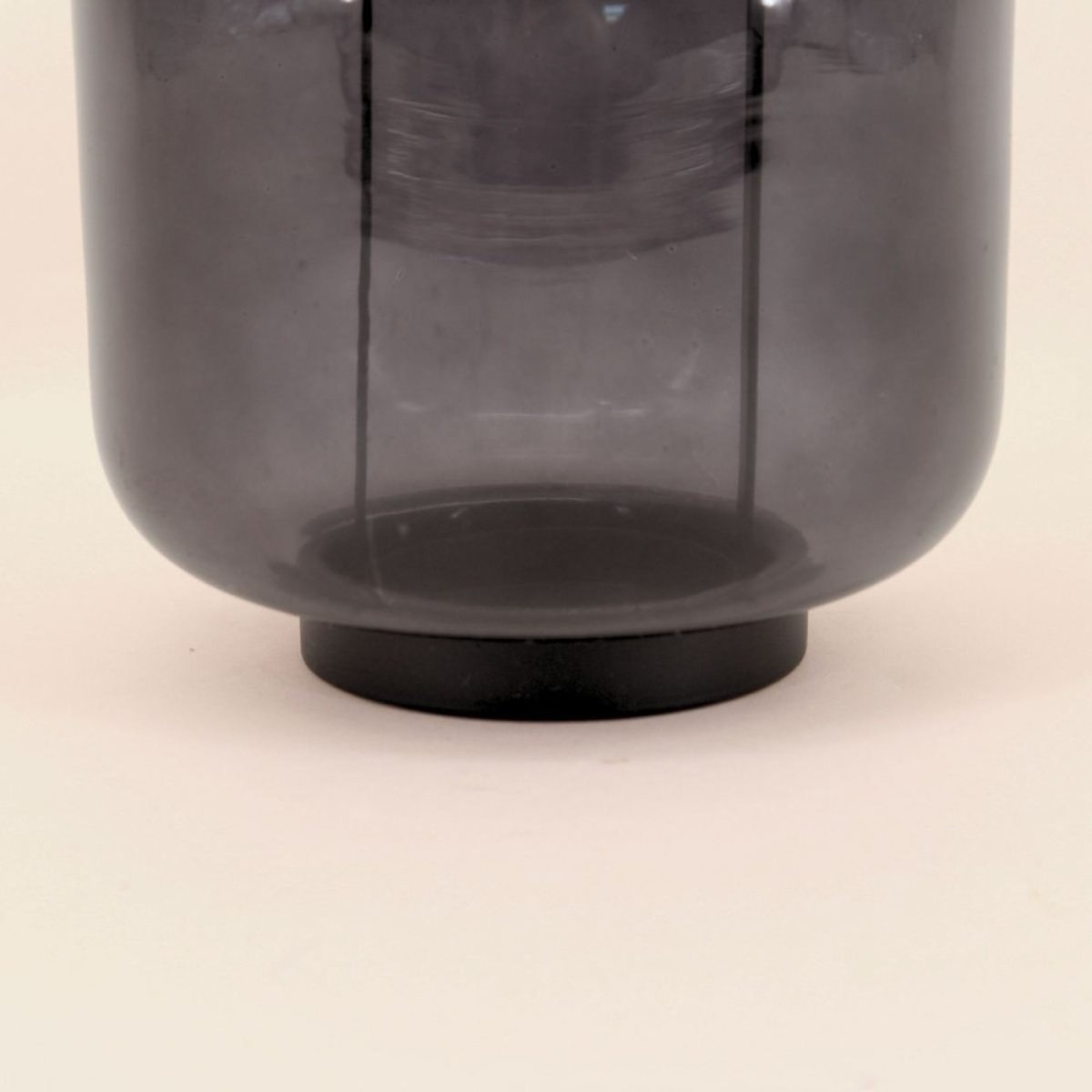 Lanterne en verre et métal 33cm noir, ORNAMI