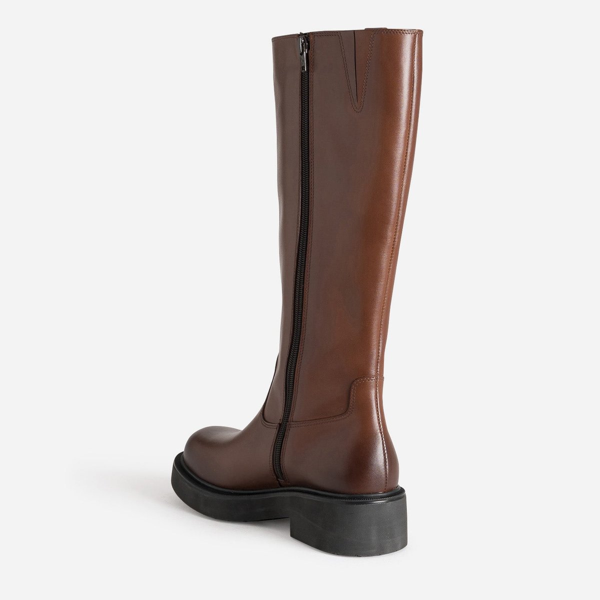 Botte Plate en cuir CHARLIE cognac, TEXTO