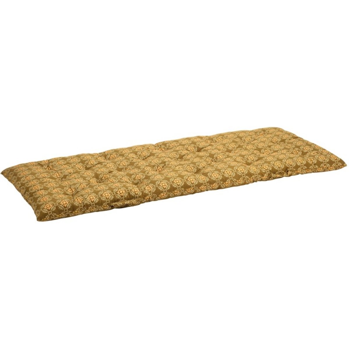 Matelas de sol coton imprimé vintage jaune moutarde, MADAM STOLTZ