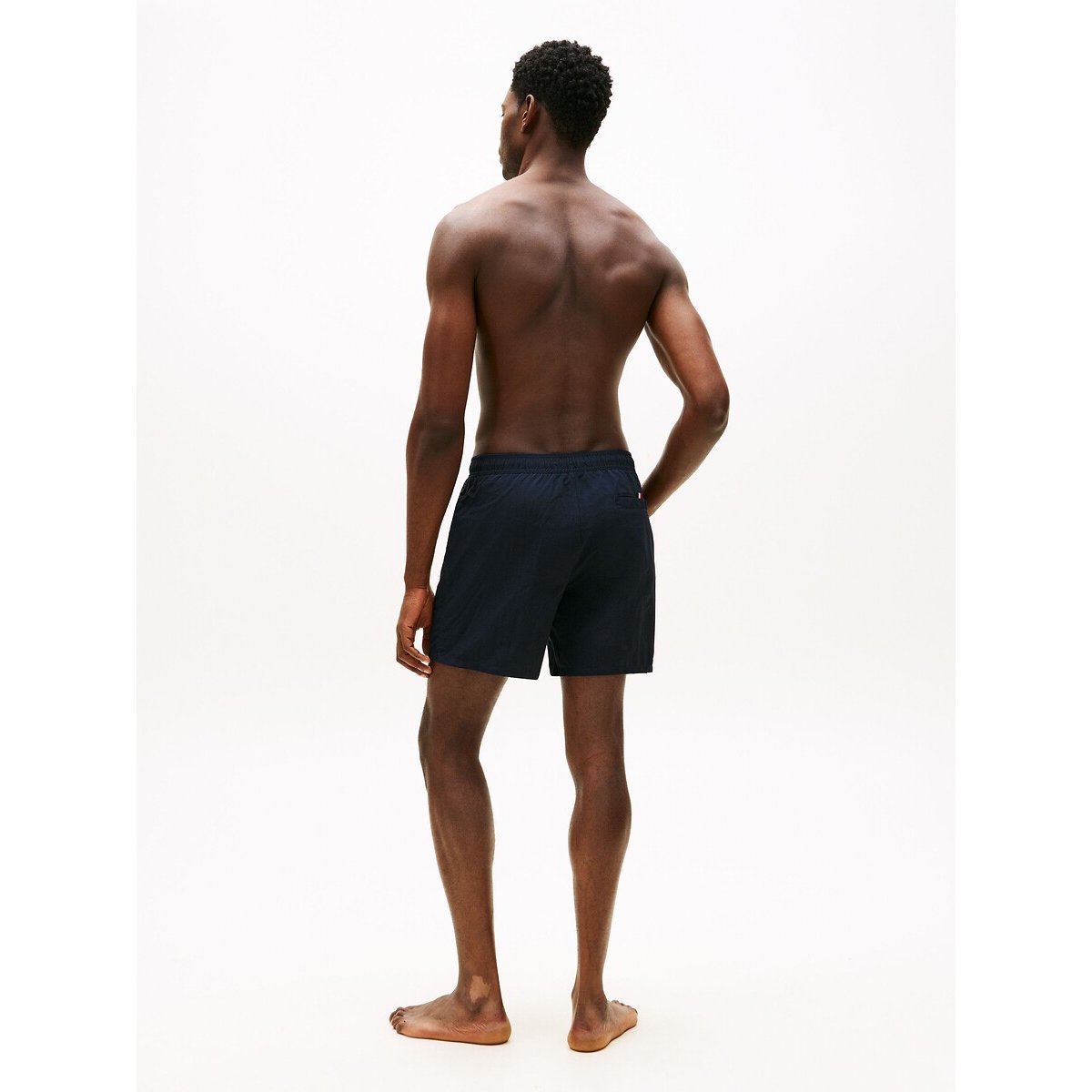 Short de bain mi-long à poche zippée ORIGINAL bleu foncé, TOMMY HILFIGER