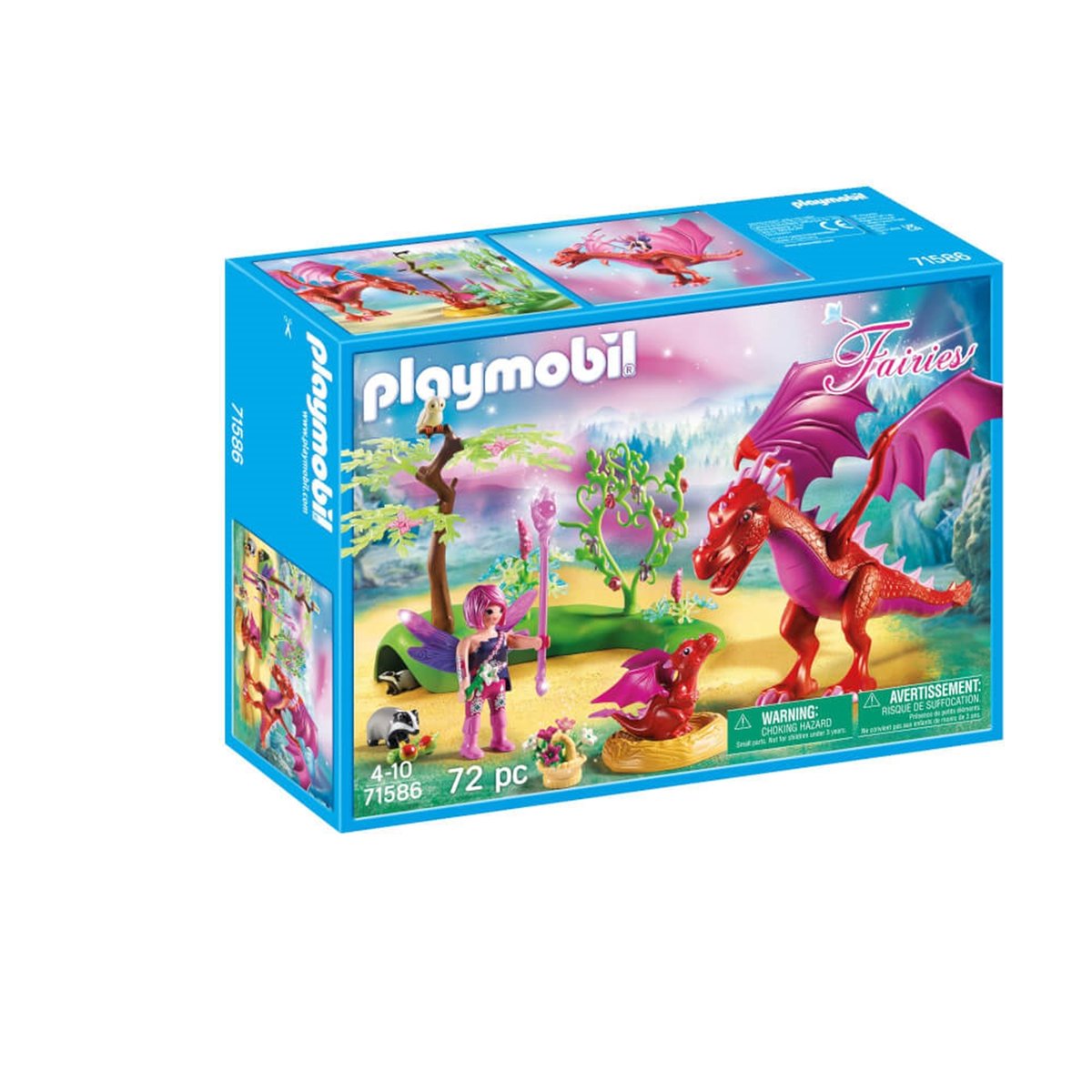 La maman dragon et son bébé multicolore, PLAYMOBIL