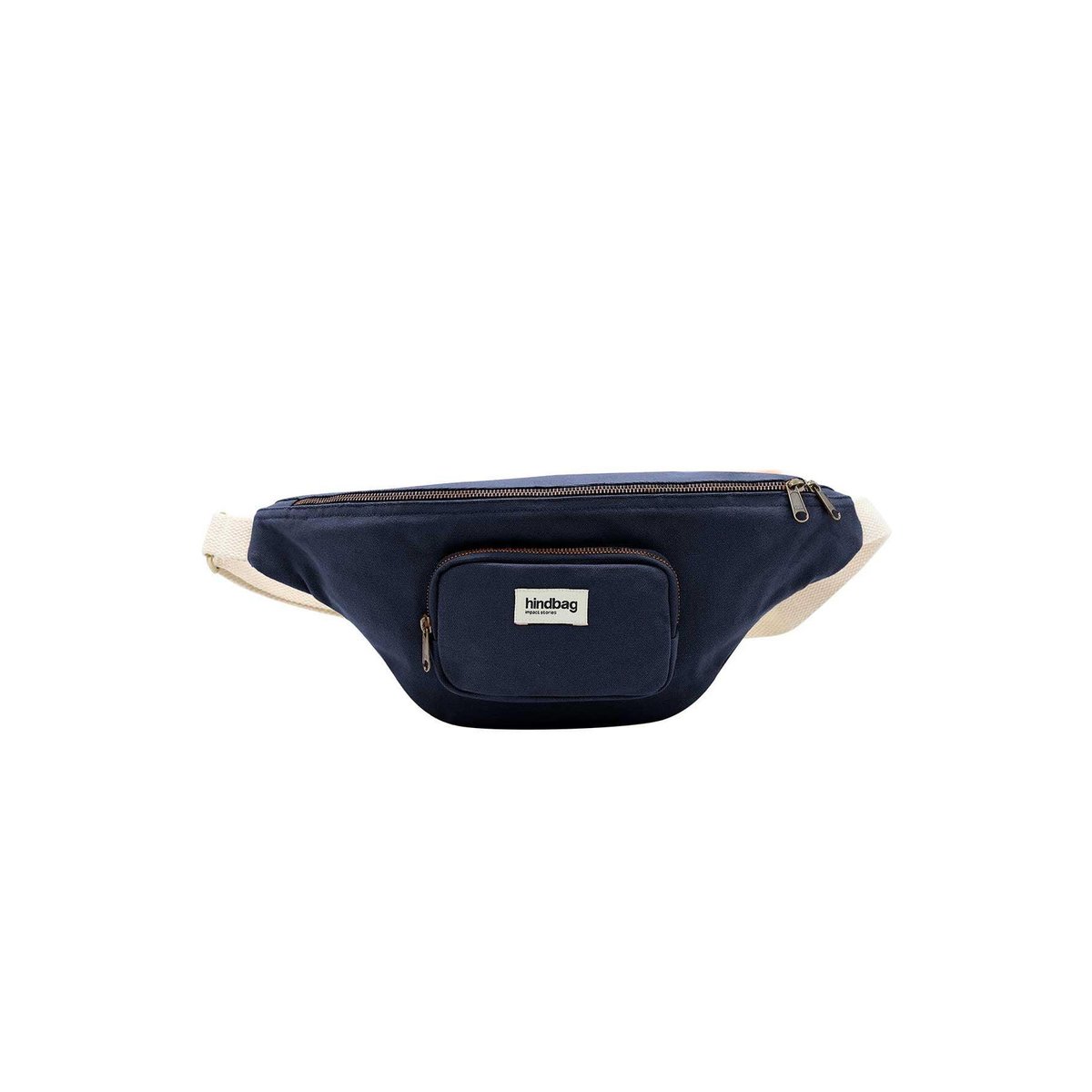 Sac banane XL en denim, SOFIA bleu navy, HINDBAG