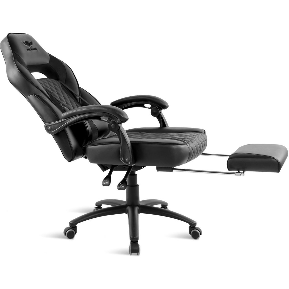 Chaise gaming MUSTANG SERIES - BLACK couleur unique, SPIRIT OF GAMER
