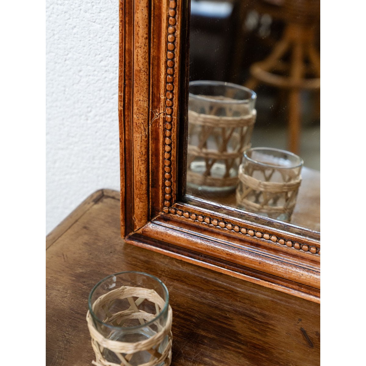 Miroir Louis Philippe Georges N°1213 - Bon état rouille, DEBONGOUT