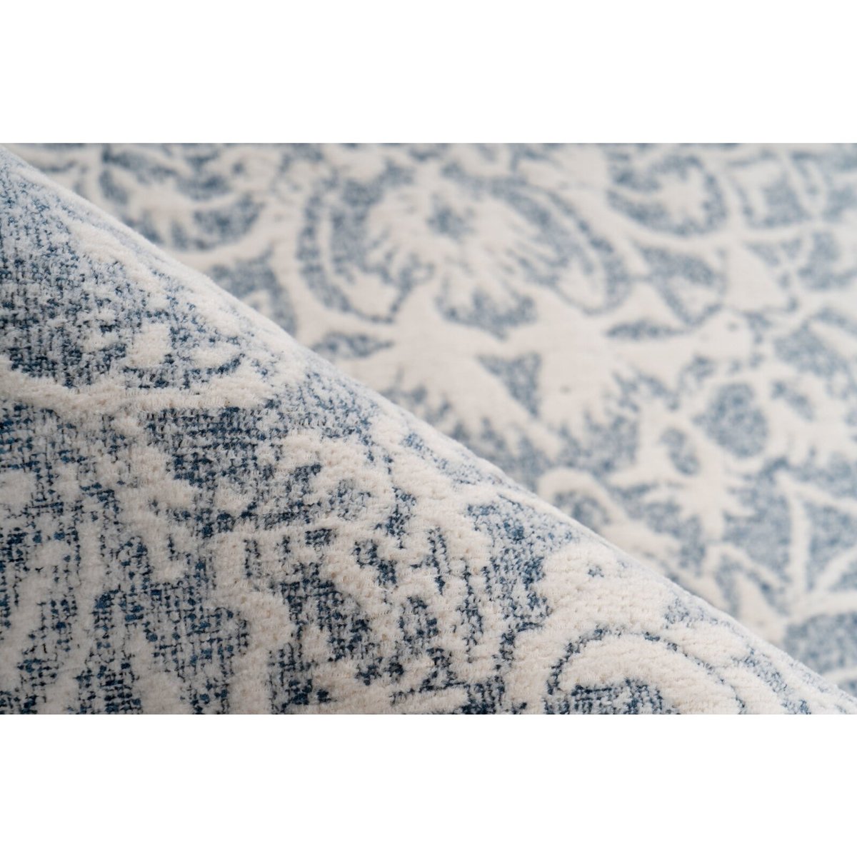 Tapis rectangulaire en polyester Iglesia beige, bleu, ARTE ESPINA