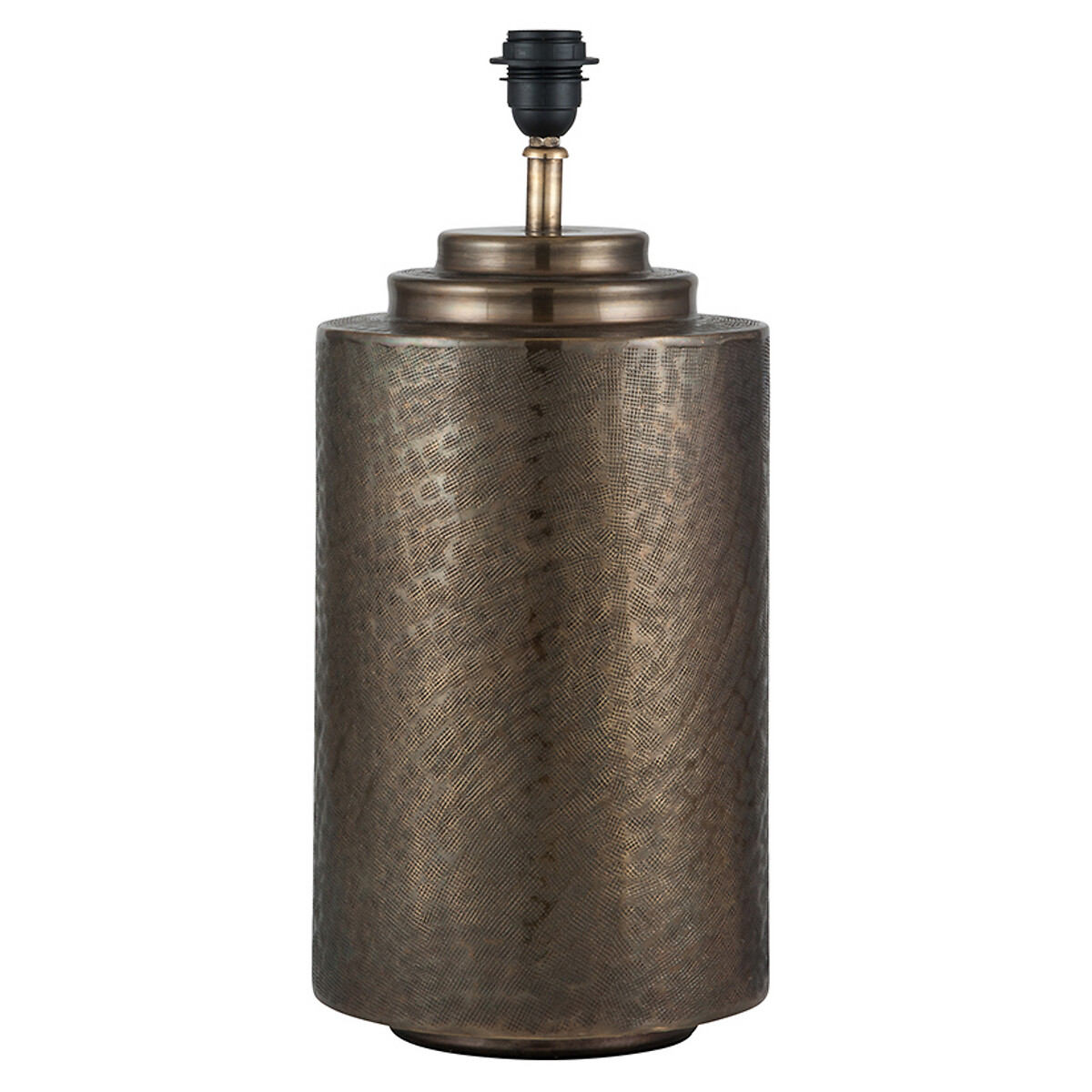 Zeta Large Metal Pot Table Lamp Base in Antique Brass aged gold-coloured, SO'HOME