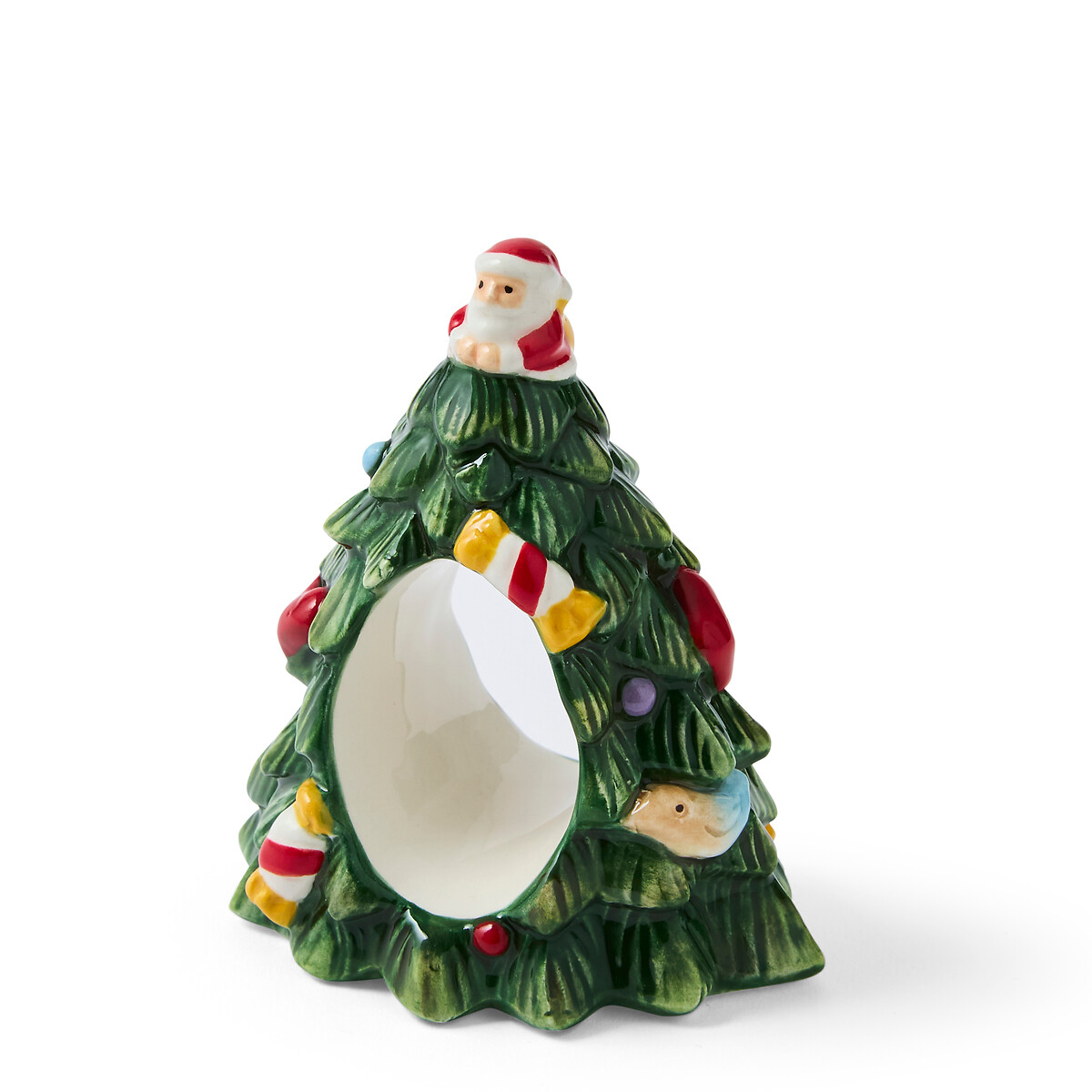 Set of 4 Christmas Tree Napkin Rings multi-coloured, SPODE