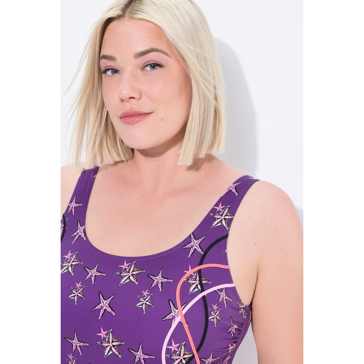 Maillot de bain sans bonnets souples violet, ULLA POPKEN