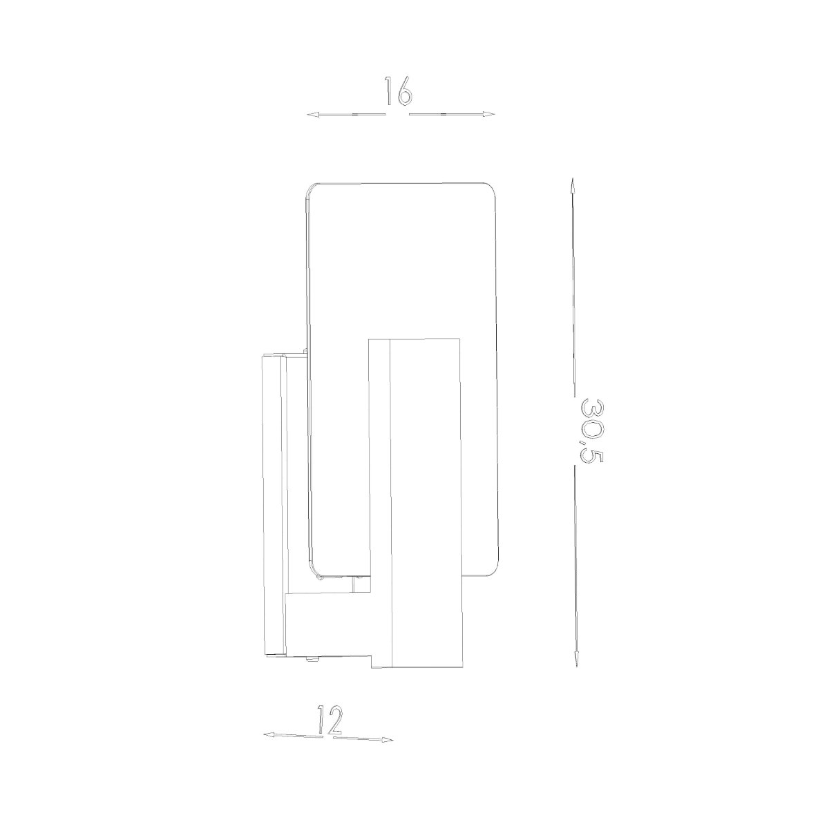 Applique Bois Bois Naturel E14 1 Lappo marron, EDEN