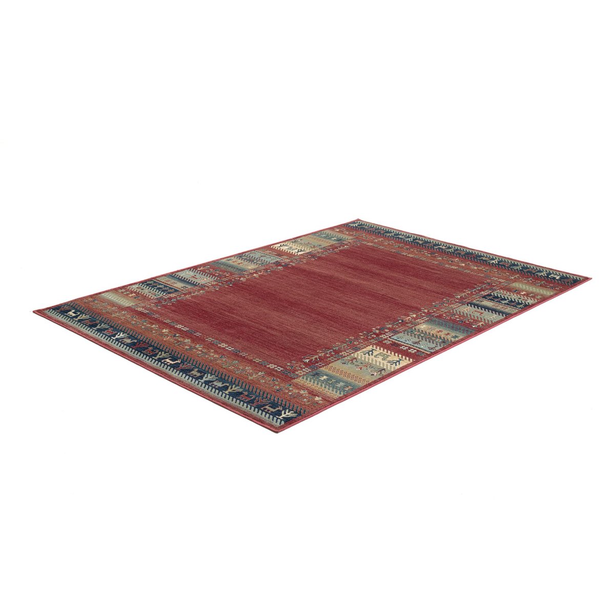 Tapis en viscose tissé à la machine rouge, GINO FALCONE