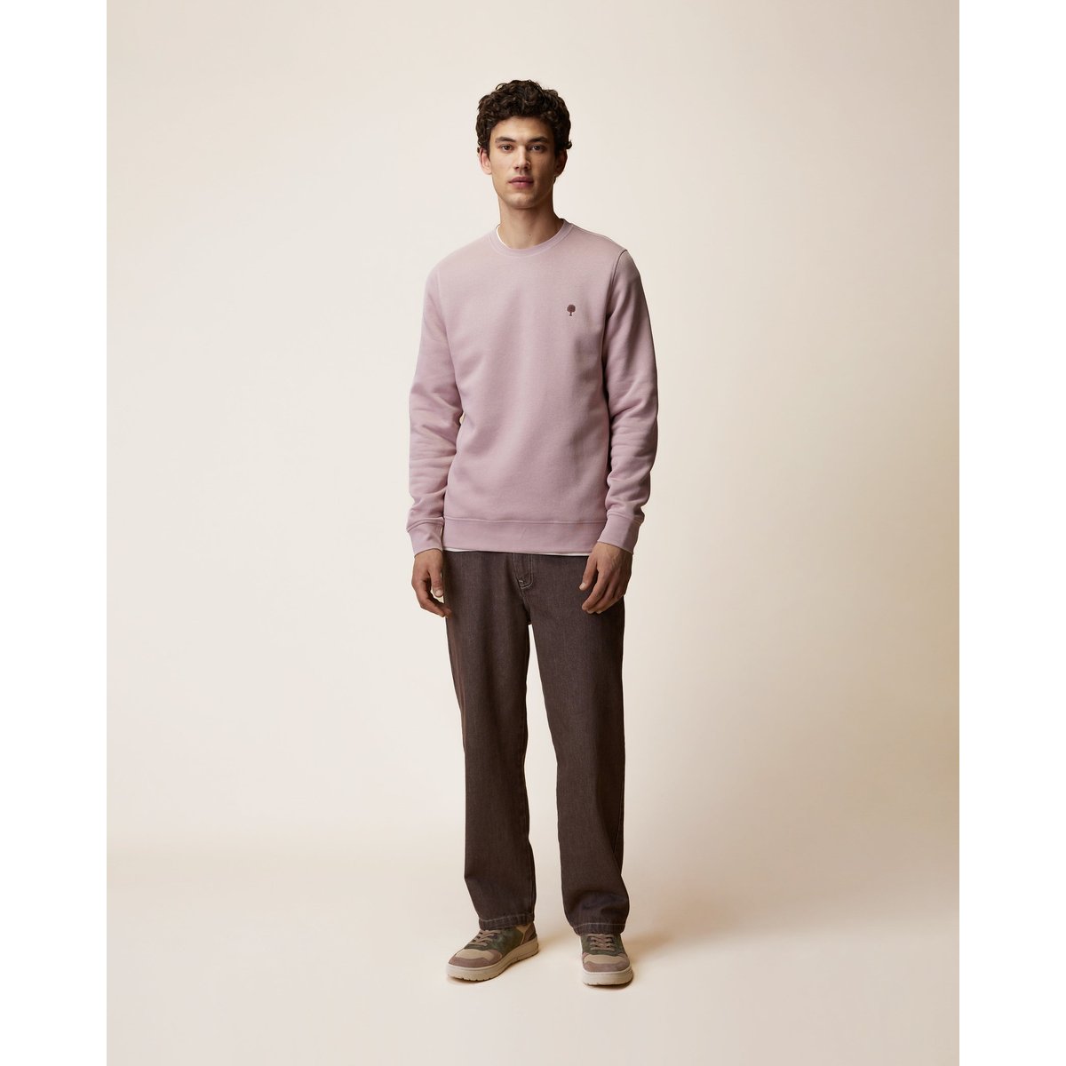 Sweat en molleton mauve, FAGUO