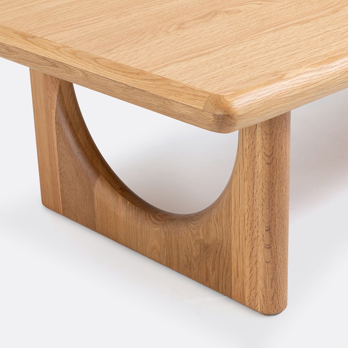 Table basse chêne massif et placage chêne, Douve naturel, LA REDOUTE INTERIEURS
