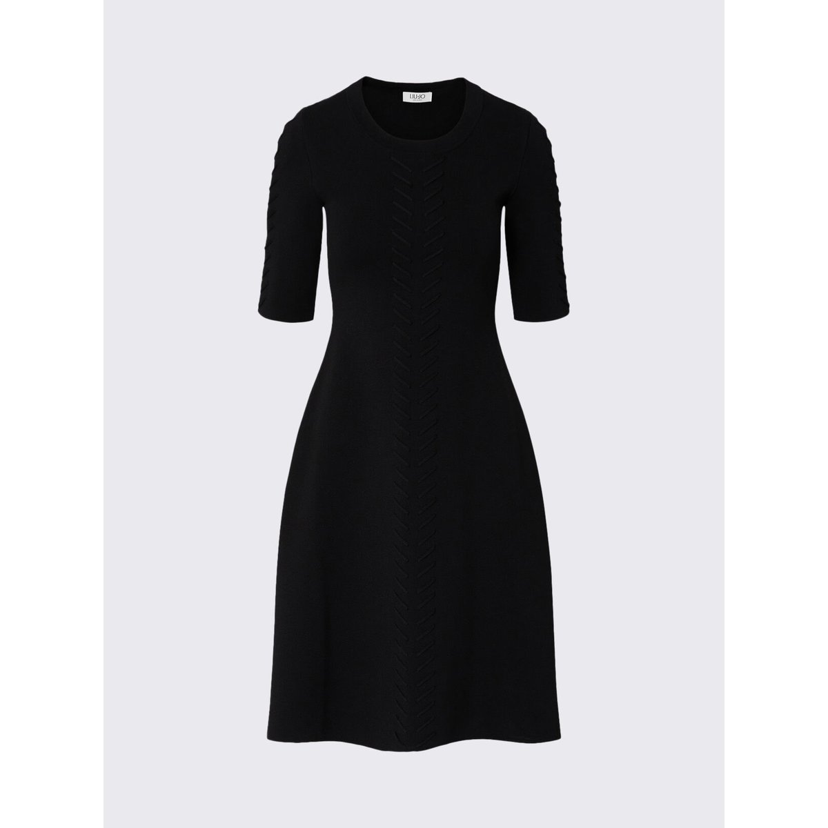 Robe en maille évasée noir, LIU JO