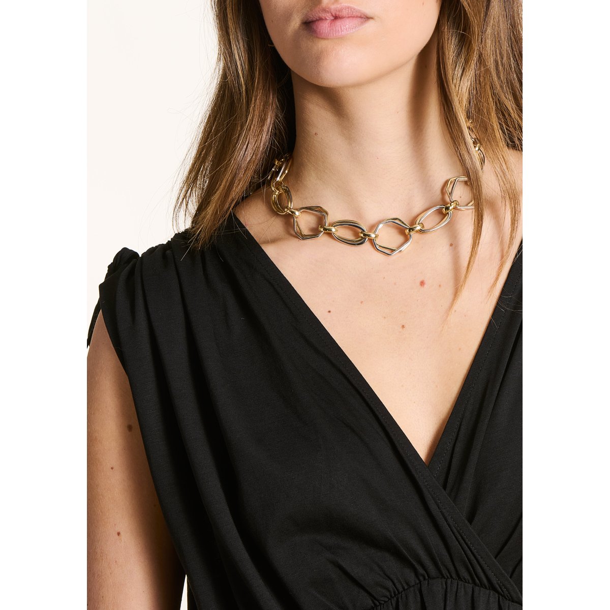 Robe longue en lyocell noir, LA FEE MARABOUTEE