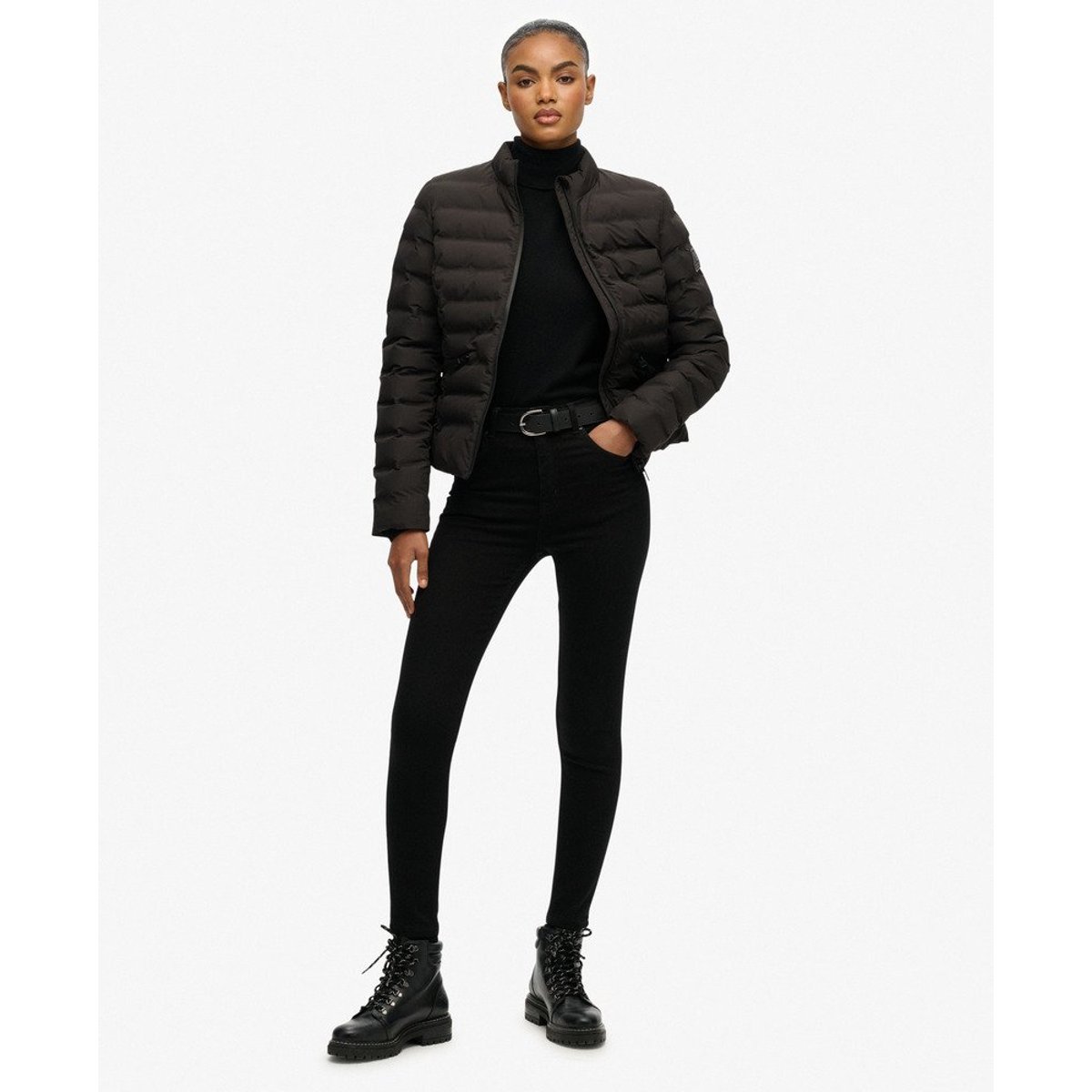 Veste Matelassée City Fuji noir, SUPERDRY