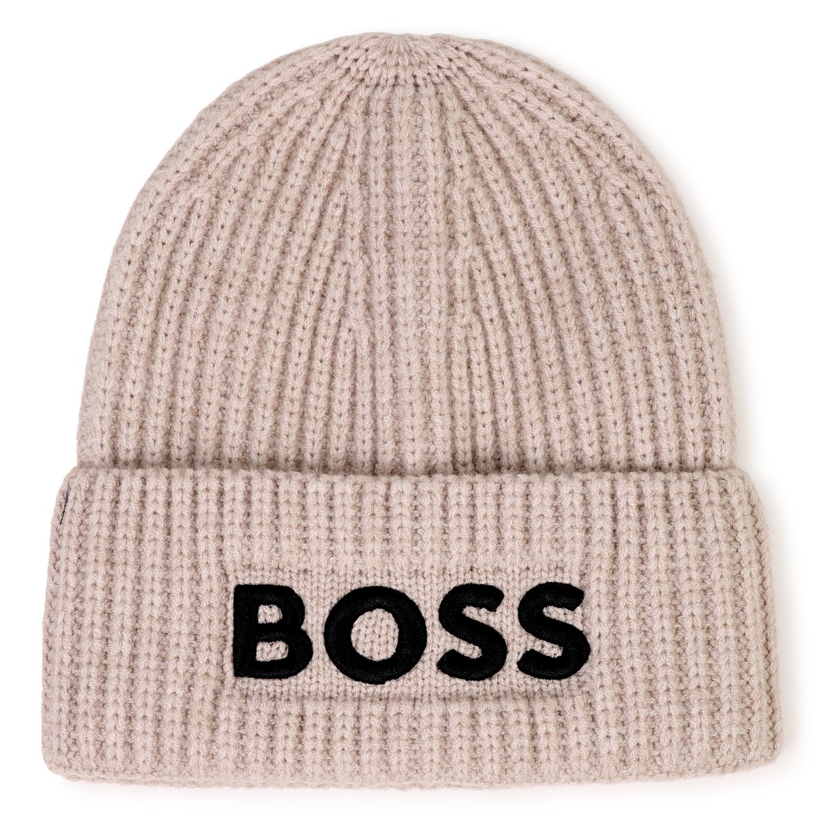 Bonnet en tricot ecru chine, BOSS KIDSWEAR