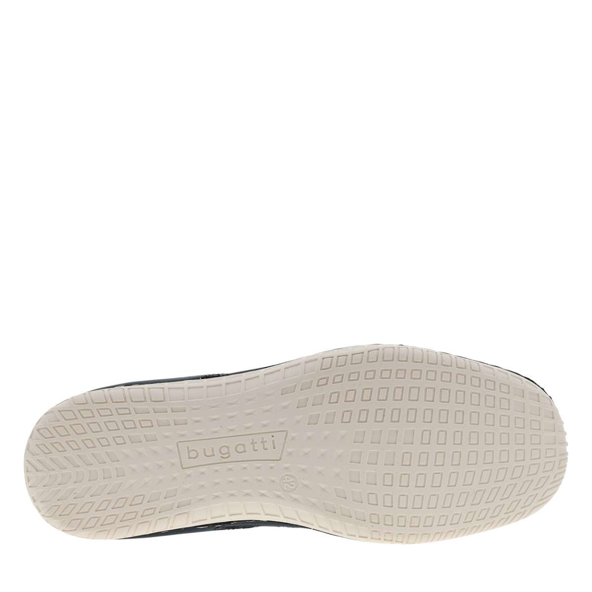 Sneakers talon plat bleu, BUGATTI