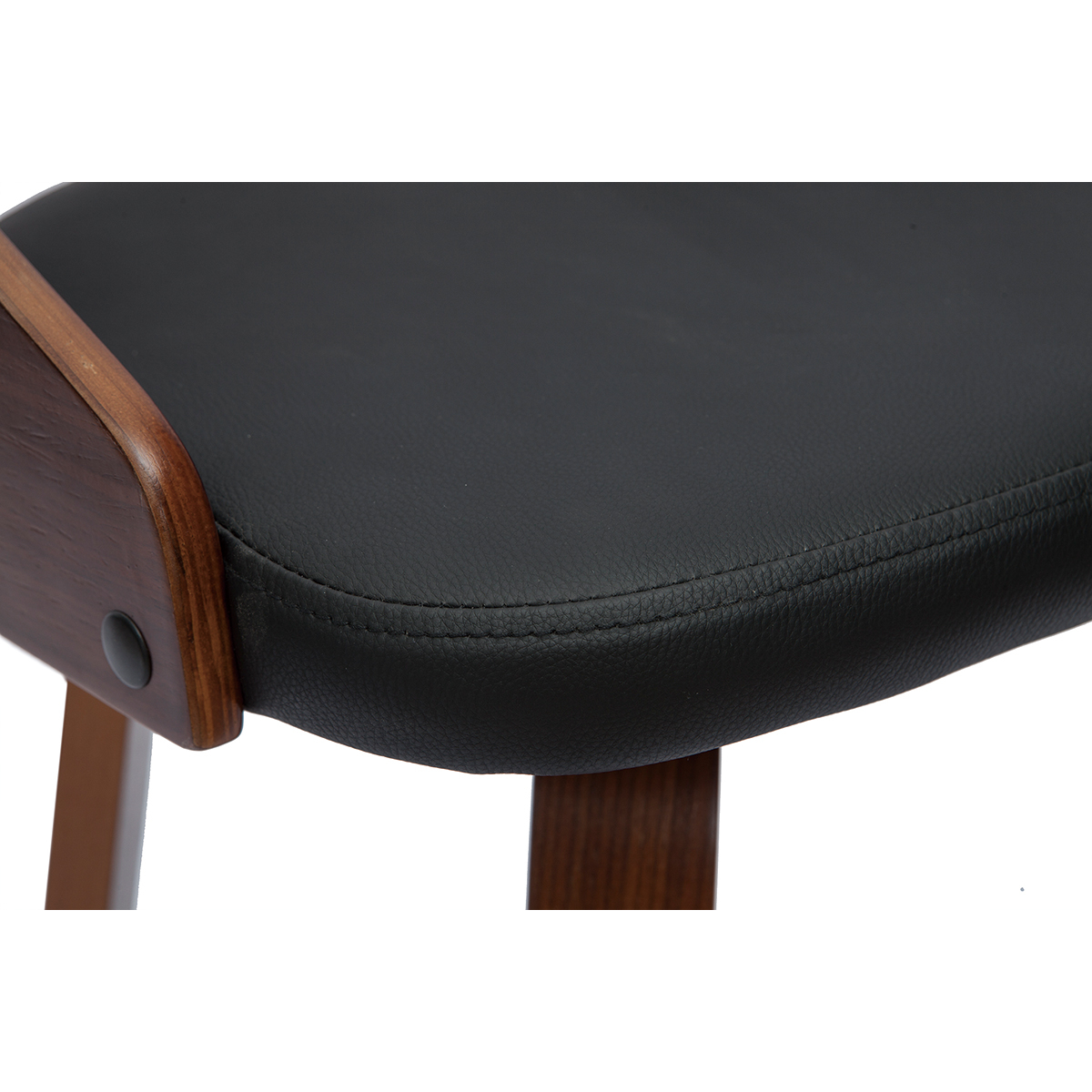 Tabourets de bar design 65cm (lot de 2) MANO noir, MILIBOO