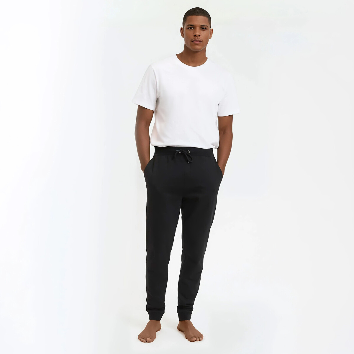 Pantalon esprit jogging noir, LA REDOUTE COLLECTIONS