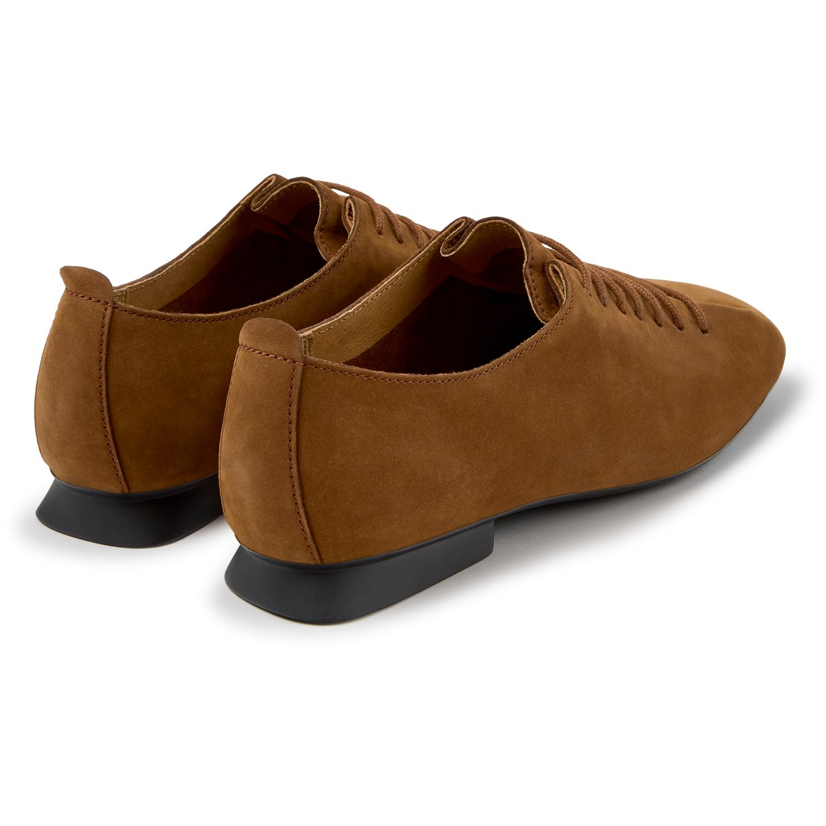 Ballerines Casi Myra Nubuck Leather brun moyen 005, CAMPER