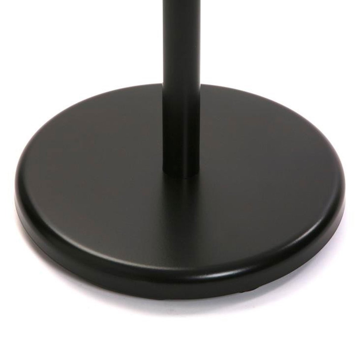 Valet de nuit bois et noir 46.5x29x112cm noir, VERSA