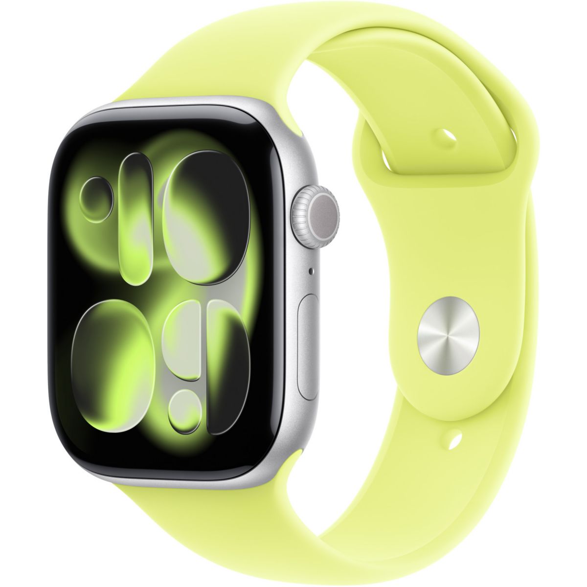 Bracelet 46 mm - S/M Sport jaune fluo jaune, APPLE