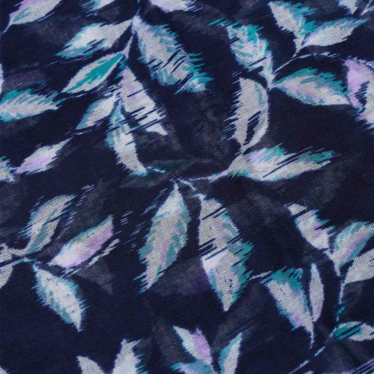 Foulard plumes Herino bleu marine, MISE AU GREEN