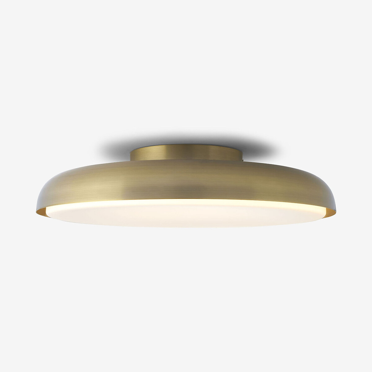 MADE.COM Nura Flush Ceiling Light aged brass, MADE