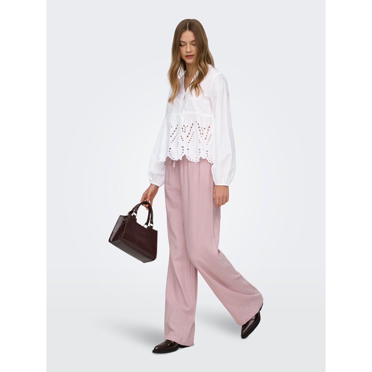Pantalon burnished lilac, ONLY