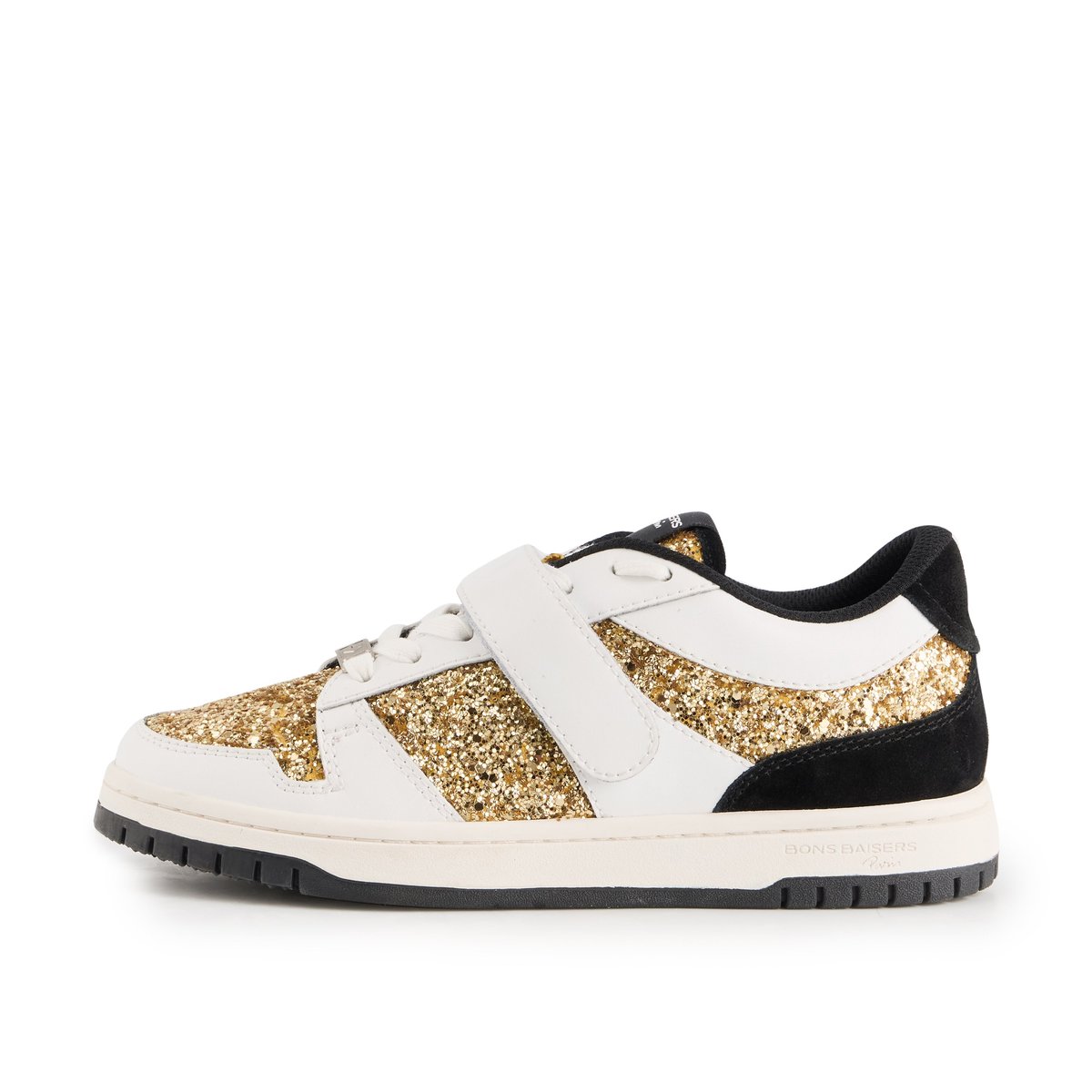 Baskets En Cuir Serena Strap gold, BONS BAISERS