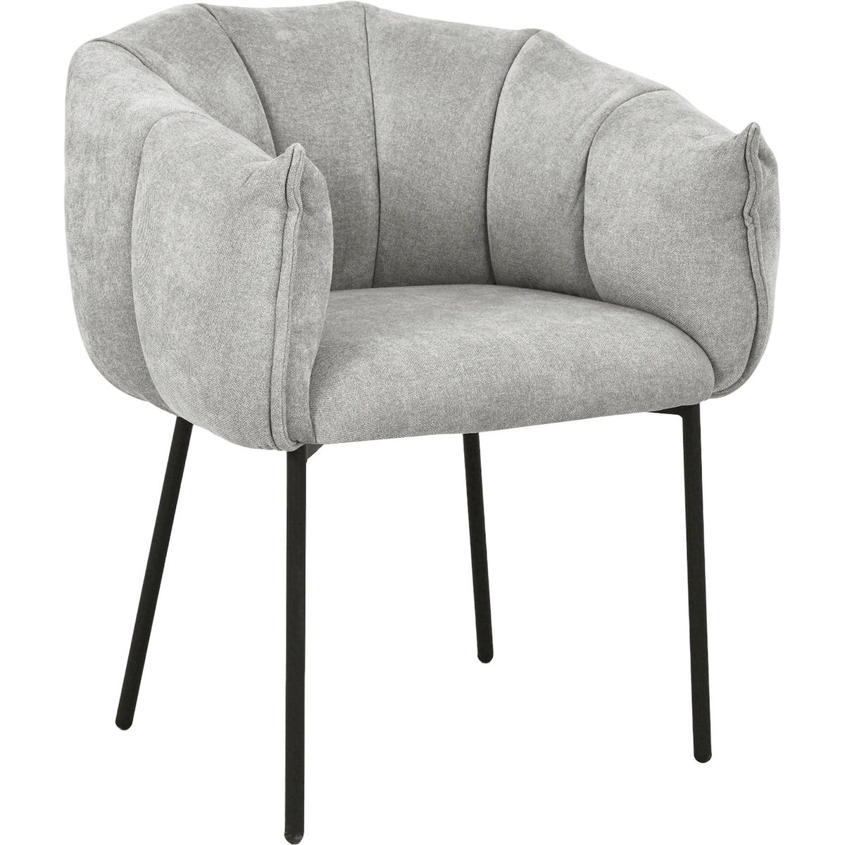 Chaise rembourrée en chenille collection SOLUNNY storm, RECOLLECTION