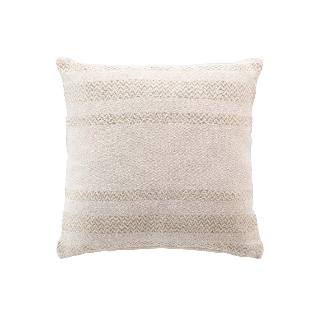 Coussin bohème doré déhoussable blanc, DOUCEUR D'INTÉRIEUR