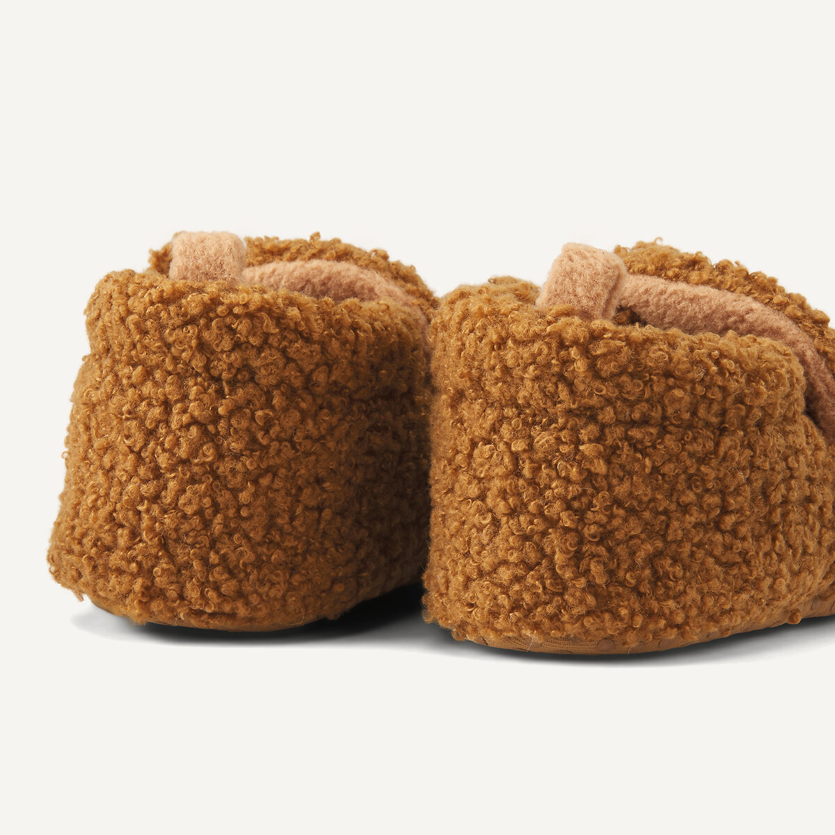 Kids Sherpa Soft Slippers brown, LA REDOUTE COLLECTIONS