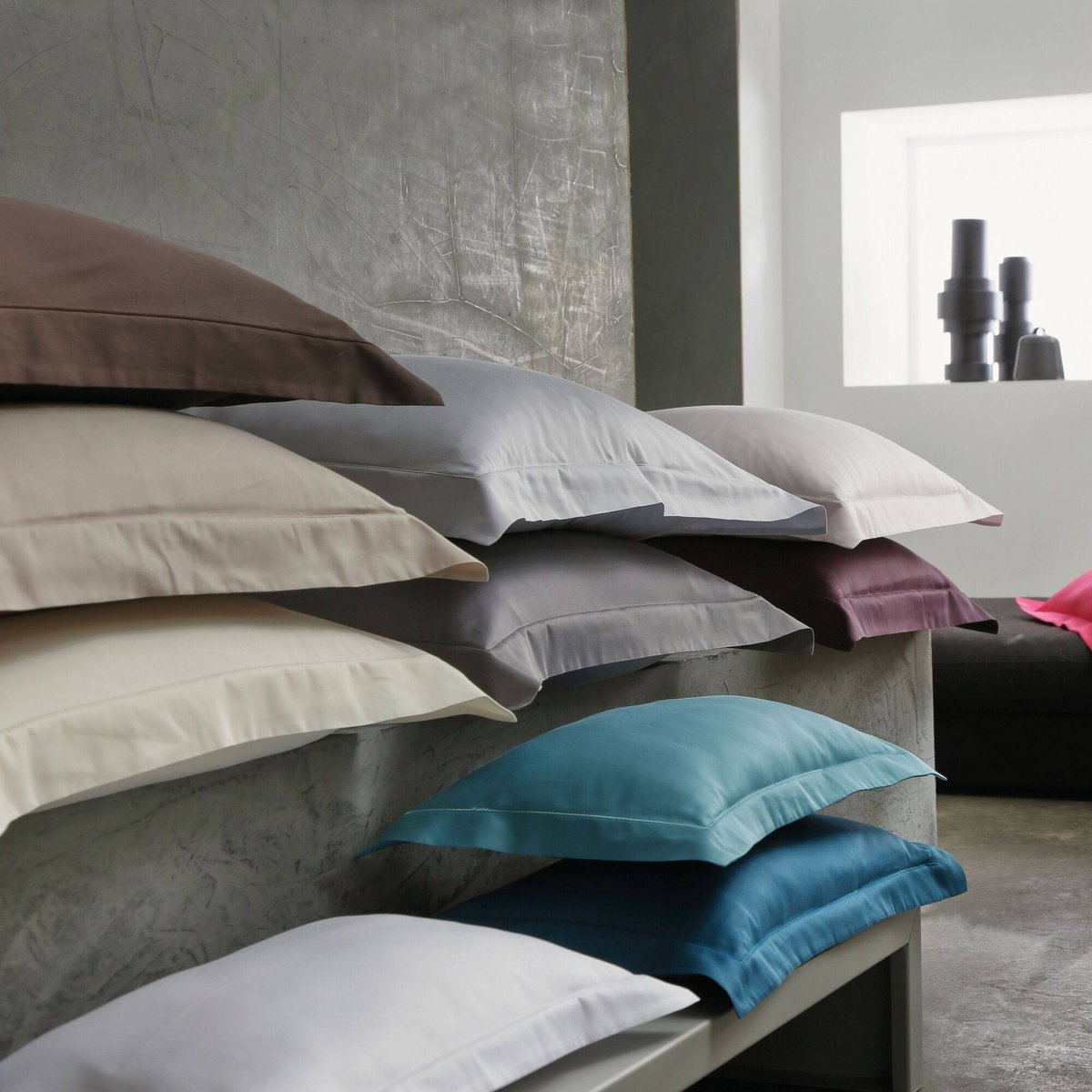 Housse de couette - SATIN naturel, BLANC DES VOSGES